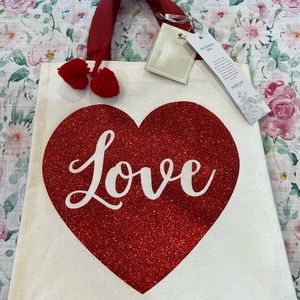 NWOT Bag with bling ♥️s and multiple small Hearts on sides,  Valentines …